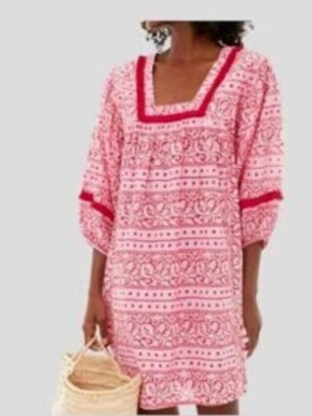 NWT Tuckernuck Pink & White Printed Dress
